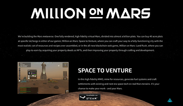 Million on Mars Land Rush