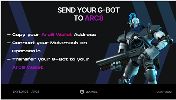 Send your G-BOT to ARC8